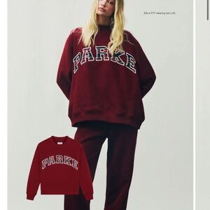 Burgundy 'PARKE' Sweatshirt HOLIDAY